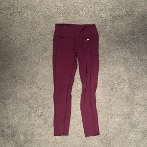 Maroon 7/8 leggings